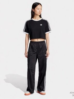 Adidas Originals Women’s Firebird Track Pants + Cropped Tee - Black